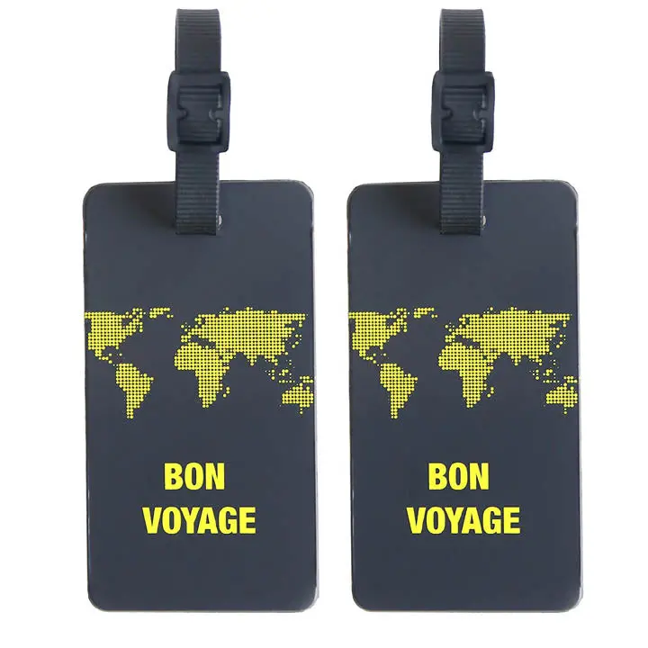 Pt212 - Luggage Tag Neon Earth Lime  (2 Pcs/Pkg) 1