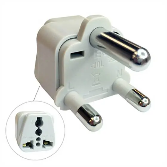 Wa-10L - Travel Adapter 3P South African Plug To Universal Jack 1