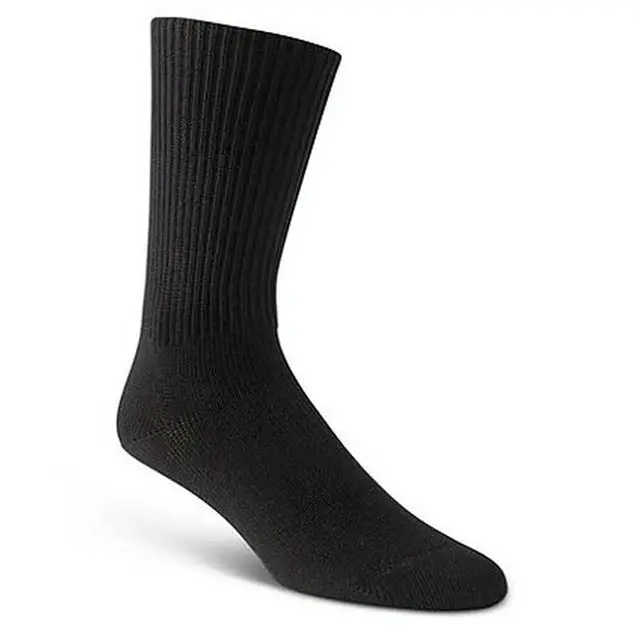 Ds3p-1-Bk - Diabetic Socks Black Size 10-13 1