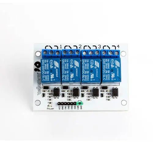 Wpm400 - Relay Module 4 Channel Interface Board High Current Ip:5-12Vdc 2