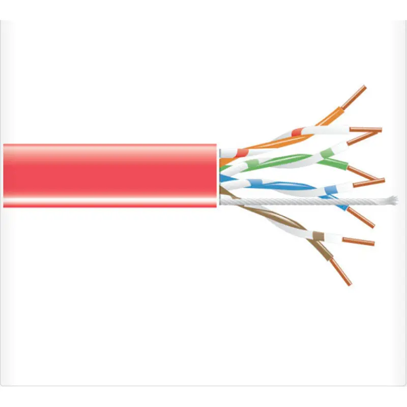 Eyn849a-Pb-1000 - Cable Cat5e Ft4 Sol Red 1000Ft Utp 4P/24Awg 350Mhz Cmr Gigabase 2