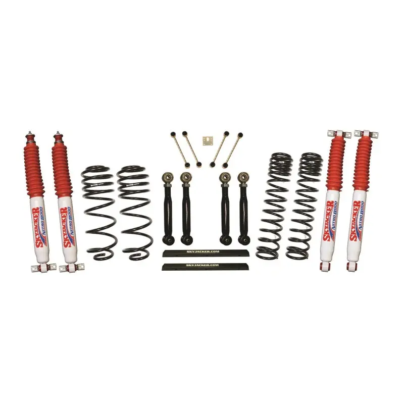 Skyjacker 4-Inch Long-Travel Lift Kit For 2003–2006 Jeep Tj — Includes Adjustable Flex Links & Nitro 8000 Shocks 1