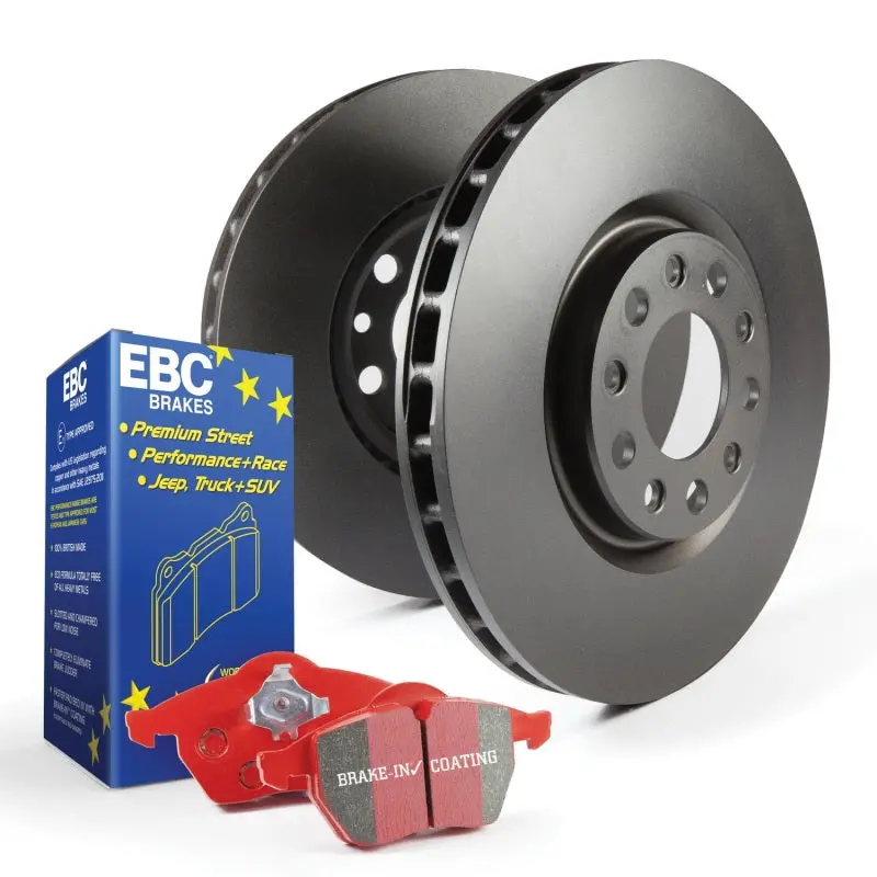 Ebc Redstuff Street Performance Brake Kit – S12 Pads + Rk Drilled & Slotted Rotors 1