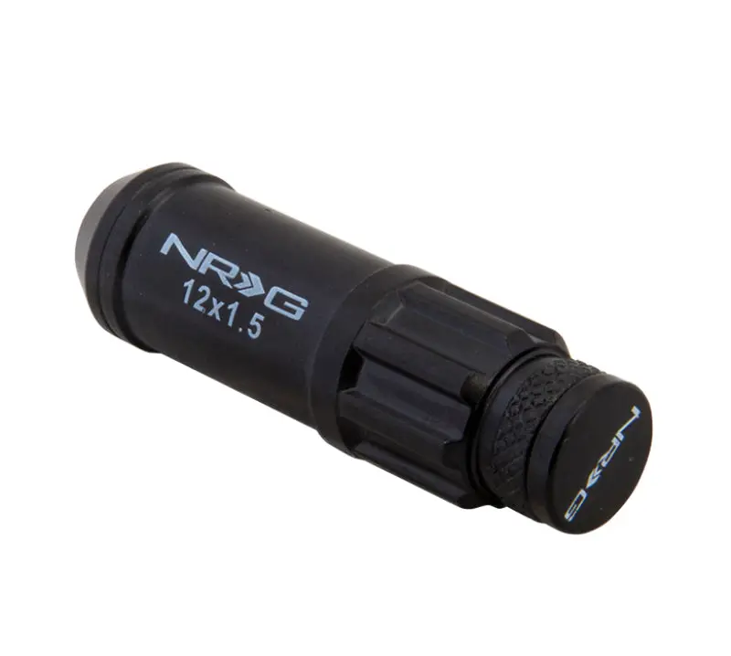 Nrg 700 Series Locking Lug Nut Set With Dust Caps – M12X1.5, 21-Piece Black Kit 1
