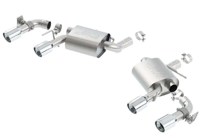 Borla S-Type Quad-Tip Dual-Exit Rear Exhaust For 2016 Chevrolet Camaro Ss 6.2L With Npp Valves 1