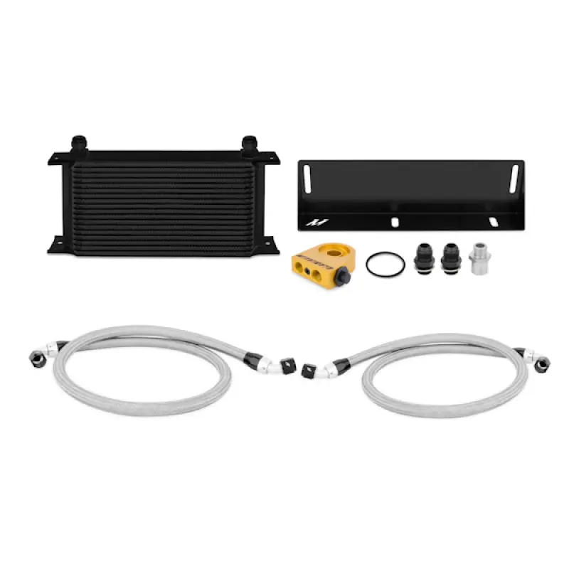 Mishimoto Thermostatic Oil Cooler Kit For 1979–1993 Ford Mustang 5.0L V8 – Black Finish 1