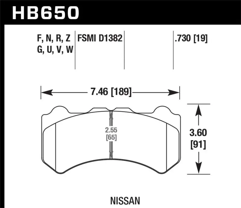 Hawk Hps Street Performance Brake Pads – Front Set For 2009–2011 Nissan Gt-R 1