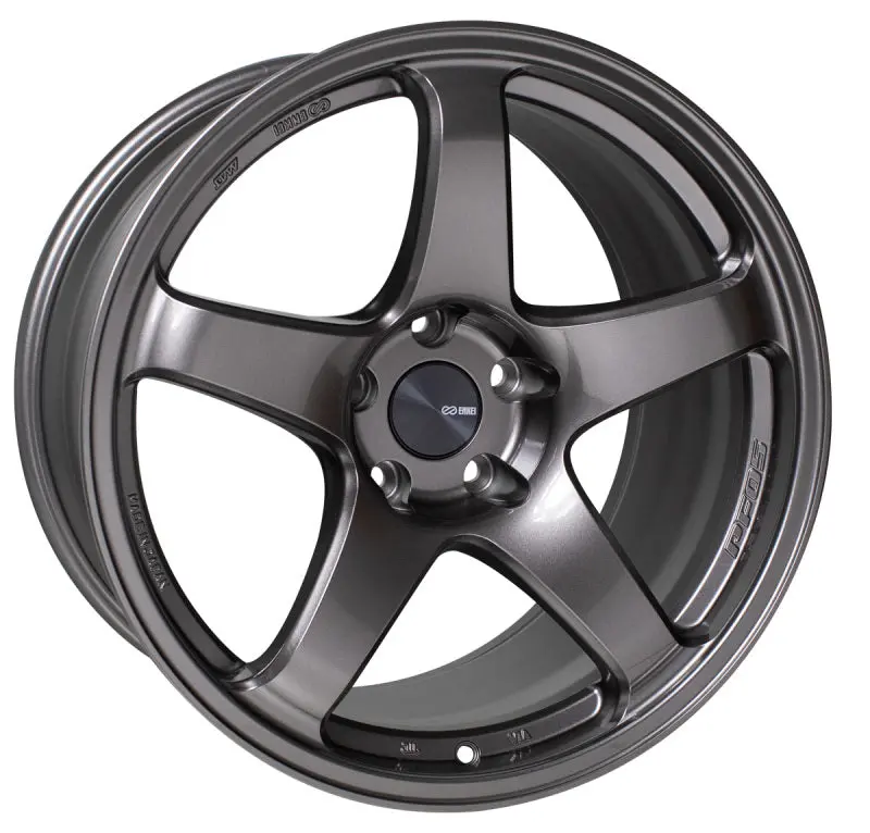 Enkei Pf05 Forged Alloy Wheel – 18×8 Inches, 5×100 Bolt Pattern, 45Mm Offset, 75Mm Bore, Dark Silver Finish 1