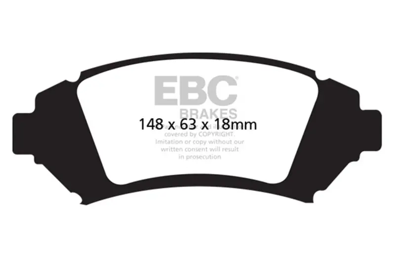Ebc 05 Buick Le Sabre (Fwd) 3.8 (16In Wheels) Greenstuff Front Brake Pads 1