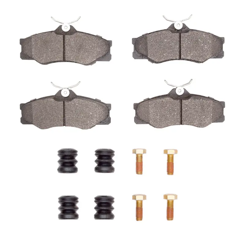 R1 Semi-Metallic Front Brake Pad & Hardware Kit For 1986–1991 Volkswagen Vanagon 1