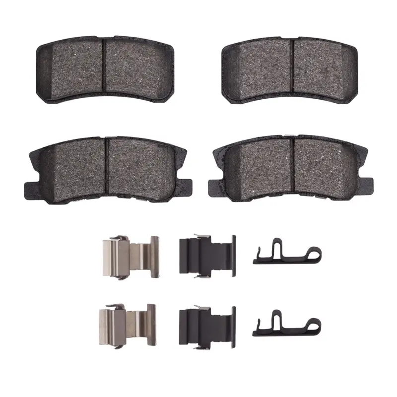 R1 Semi-Metallic Rear Brake Pad & Hardware Kit For 2000–2017 Chrysler 200 1