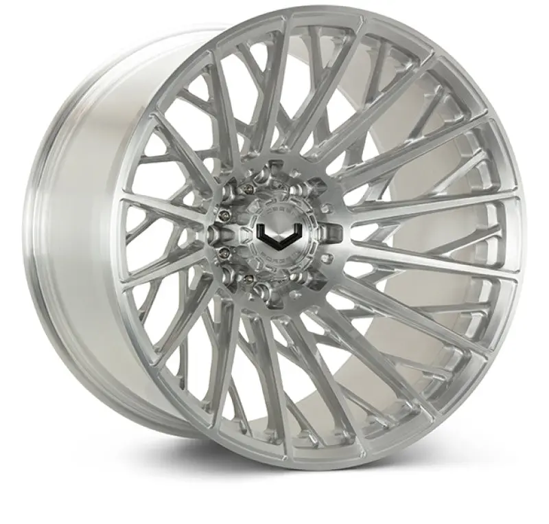Vossen Vfx-02T 24X10 Inch Forged Wheel – 8X165.1 Bolt Circle, +15Mm Offset, Deep Concave Profile, 125.1Mm Center Bore, Brushed Gloss Clear Finish 1