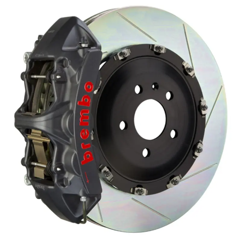 Brembo 10-12 Range Rover Front Gts Bbk 6 Piston Cast 405X34 2Pc Rotor Slotted Type1-Black Ha 1