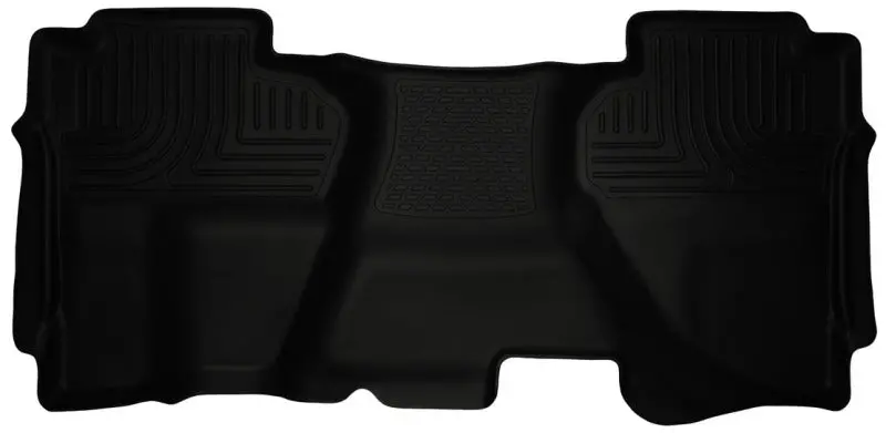 Husky Liners Weatherbeater Floor Liners – Black, Custom Fit For 2007–2013 Chevrolet Silverado 1500 Extended Cab (Second Row) 1