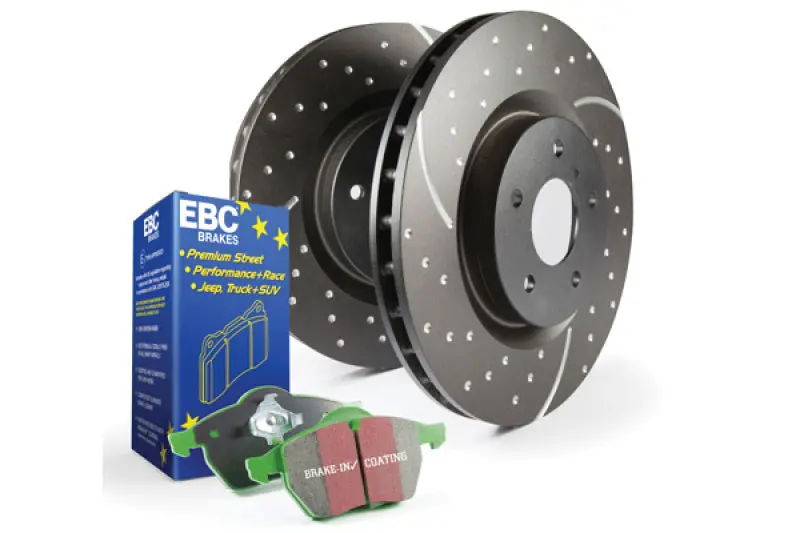 Ebc Greenstuff Brake Kit – S10 Series Front Pads & Gd Drilled Rotors 1