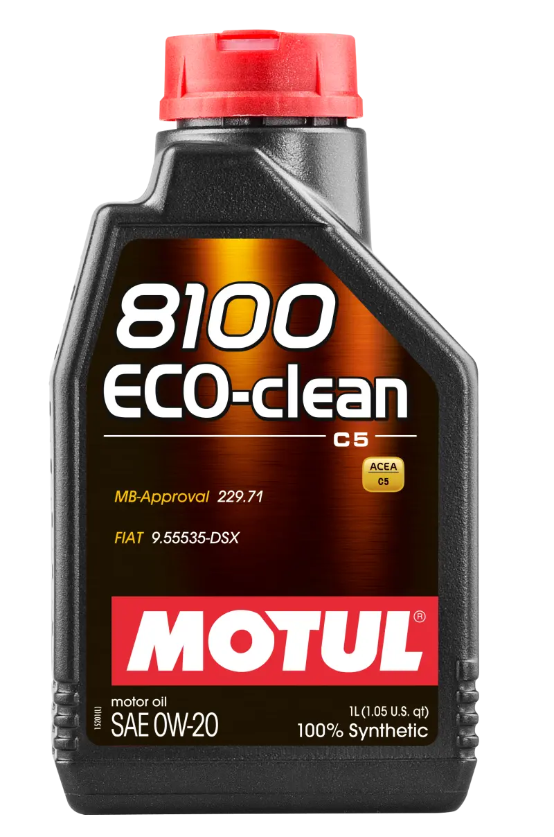 Motul 8100 Eco-Clean 0W-20 Full Synthetic Motor Oil (1 Liter) 1