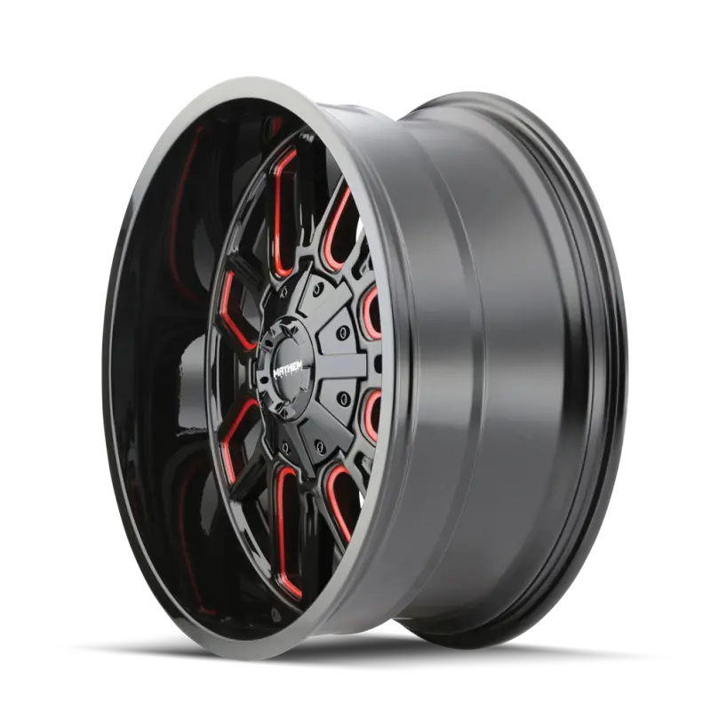 Mayhem 8107 Cogent 20X9 / 6X135 Bp / 0Mm Offset / 106Mm Hub Black W/ Prism Red Wheel 1