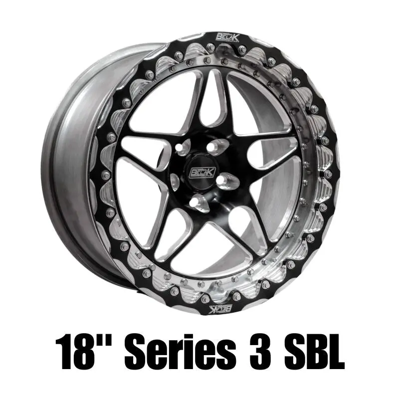 Belak Series 3 Non-Beadlock Wheel – 18X9", 5X114.3 Bolt Pattern, 5.75" Backspace, High-Pad Finish 1