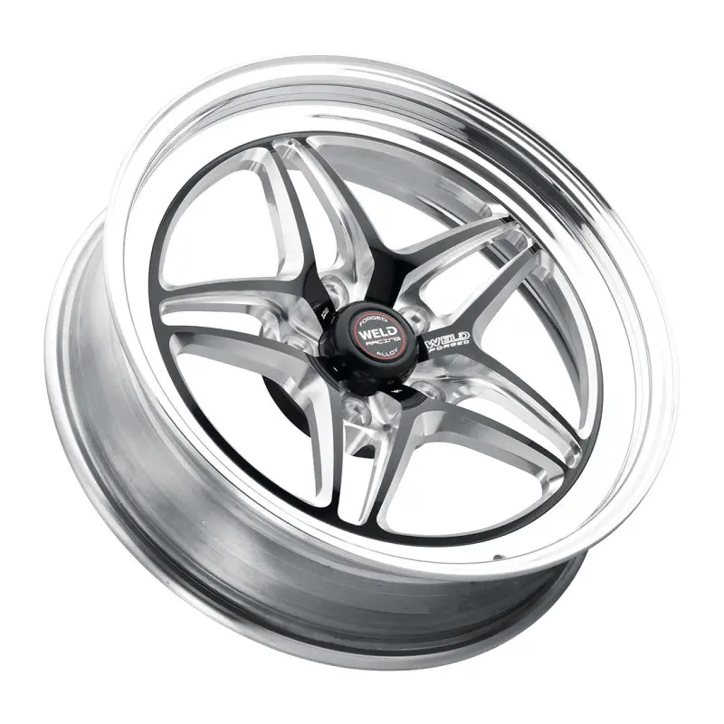 Weld S81 17X5″ Black Racing Wheel – 5X120 Bolt Pattern, 2.2″ Backspace, -21Mm Offset (High-Pad Design) 1