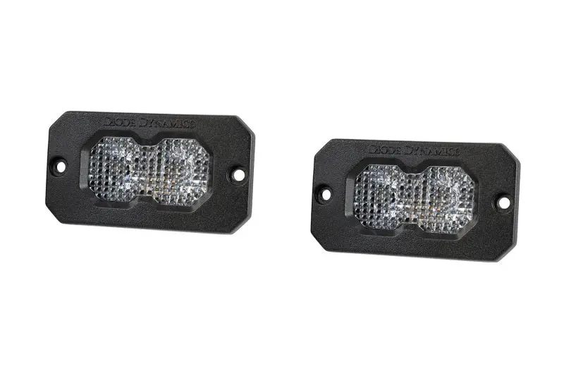 Diode Dynamics C2 2.0 Sport Led Flood Light – White, Flush-Mount Rbl, Pair 1