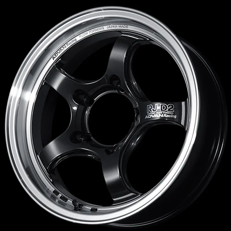 Advan Rg-D2 16X6.5 / +38 Offset / 4-100 / 63Mm Bore / Machining & Black Gunmetallic 1