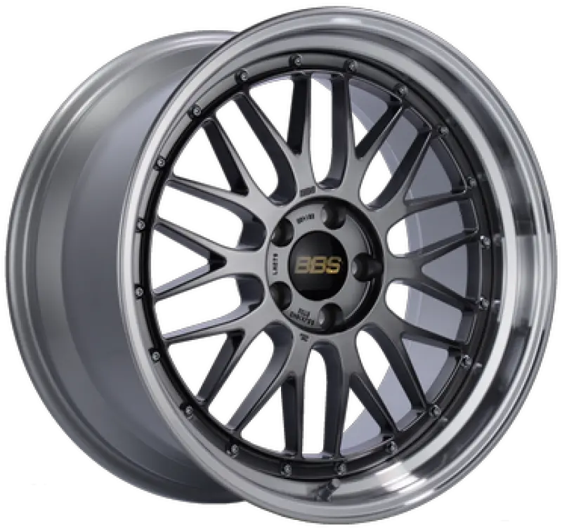 Bbs Lm 19X9.5 5X112 Et23 Diamond Black Center Diamond Cut Lip Wheel - 82Mm Pfs/Clip Required 1