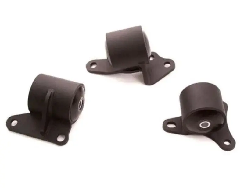 Innovative Motor Mounts For 1992–1996 Honda Prelude – Black Steel Chassis & Transmission Supports With 95A Durometer Bushings 1