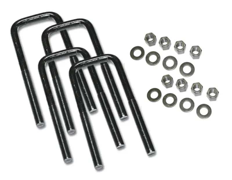 Superlift U-Bolt Pack (4-Pack): 5/8" X 3-1/4" Square Design With Mounting Hardware 1