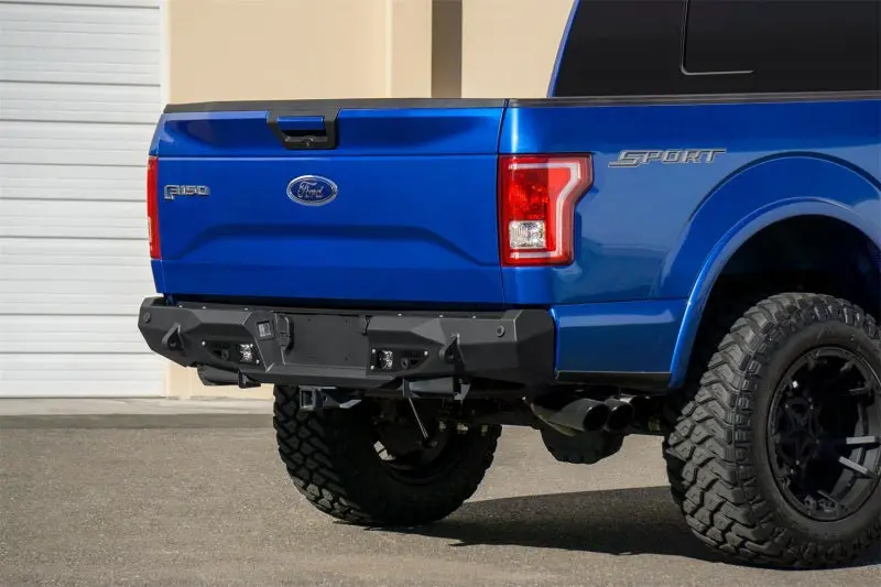 Addictive Desert Designs 15-18 Ford F-150 Stealth Fighter Rear Bumper W/ Backup Sensor Cutout 1
