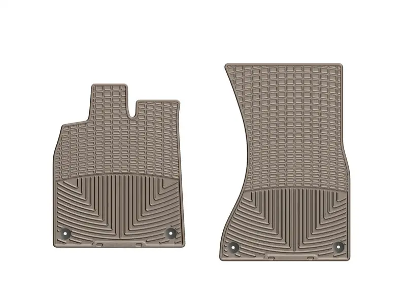 Weathertech Front Rubber Floor Mats – 2012+ Audi A6/S6, Tan Color 1
