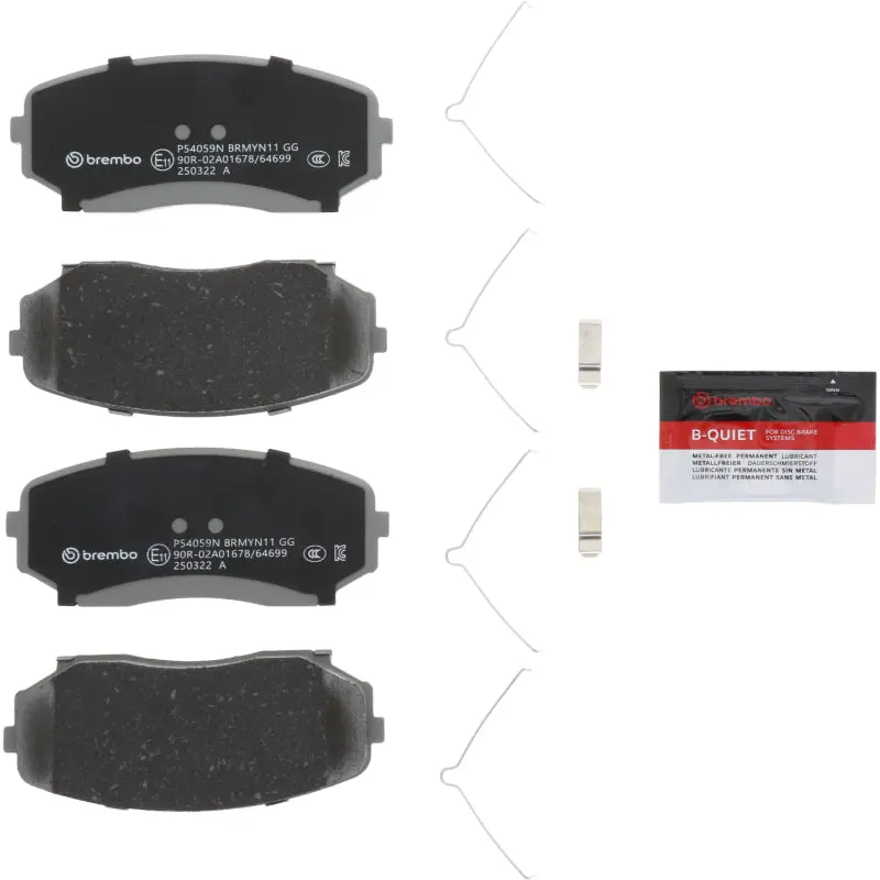 Brembo Nao Front Brake Pad Kit For 2019–2020 Ford Edge, Mazda Cx-5, Cx-7, Cx-9, And Lincoln Mkx 1
