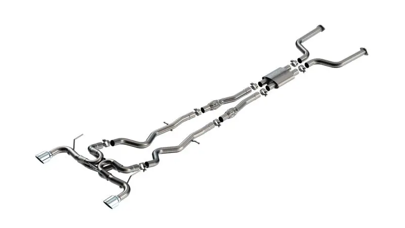 Borla Atak Cat-Back Exhaust System For 2016–2024 Infiniti Q50 V6 Automatic – Chrome 4.5-Inch Tips 1