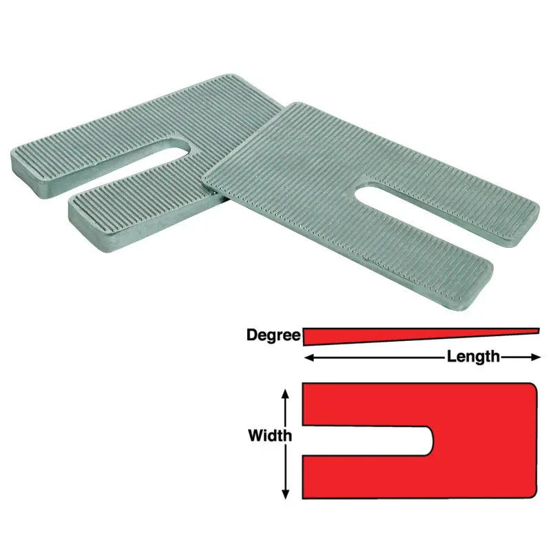 Spc Performance Zinc-Coated Shim Pack – 4X6.5X1.5 Degree Alignment Correction 1