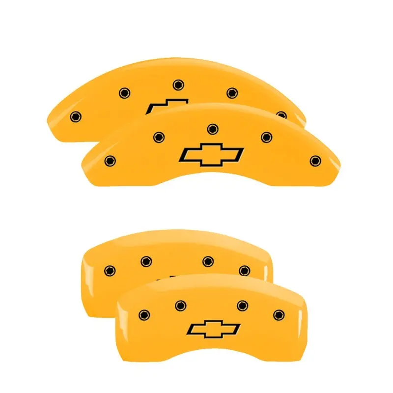 Mgp Engraved 4-Piston Caliper Covers For 2016 Chevrolet Ss – Racing Yellow Finish 1