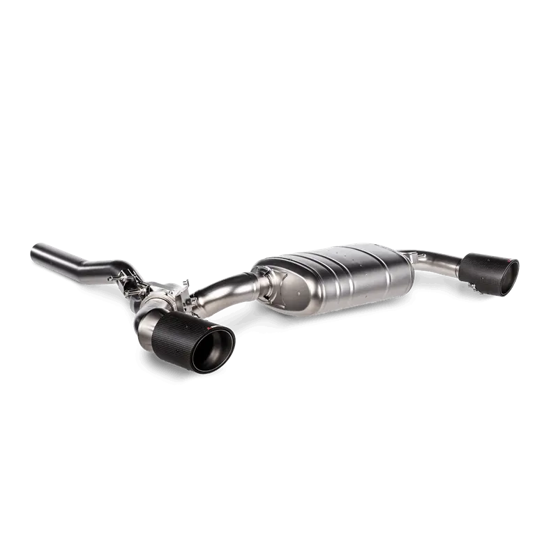 Akrapovič Titanium Slip-On Exhaust For 2020+ Bmw M135I, X2 M35I, And Mini Clubman All4 With Carbon Fiber Tips 1