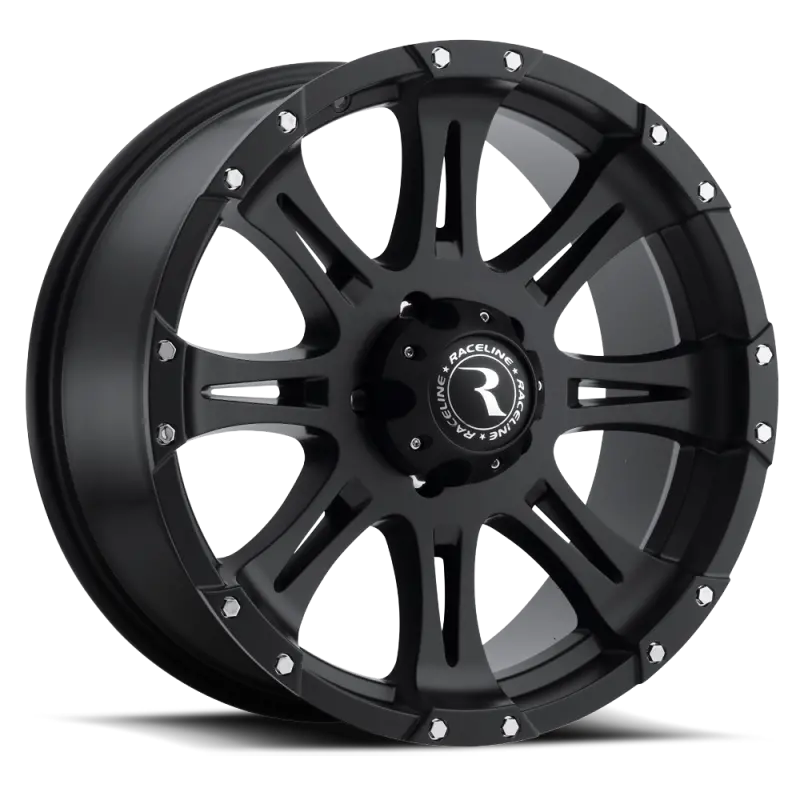 Raceline 981 Raptor Wheel: 17X9", 8X170Mm Bolt Pattern, -12Mm Offset, 130.81Mm Center Bore (Satin Black) 1