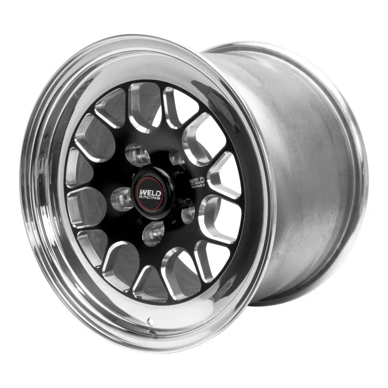 Weld S77 Black Non-Beadlock Wheel: 15X10.33", 5X120Mm Bolt Pattern, 7.5" Backspace (Low Pad Finish) 1