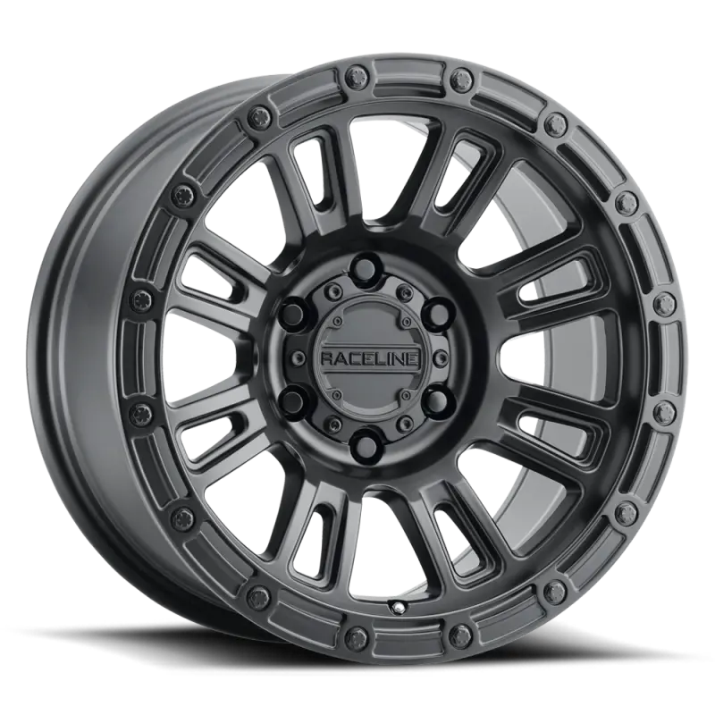 Raceline Compass 956B 18X9 Inch Satin Black Wheel – 8X180 Bolt Pattern, +18Mm Offset, 125.2Mm Bore 1