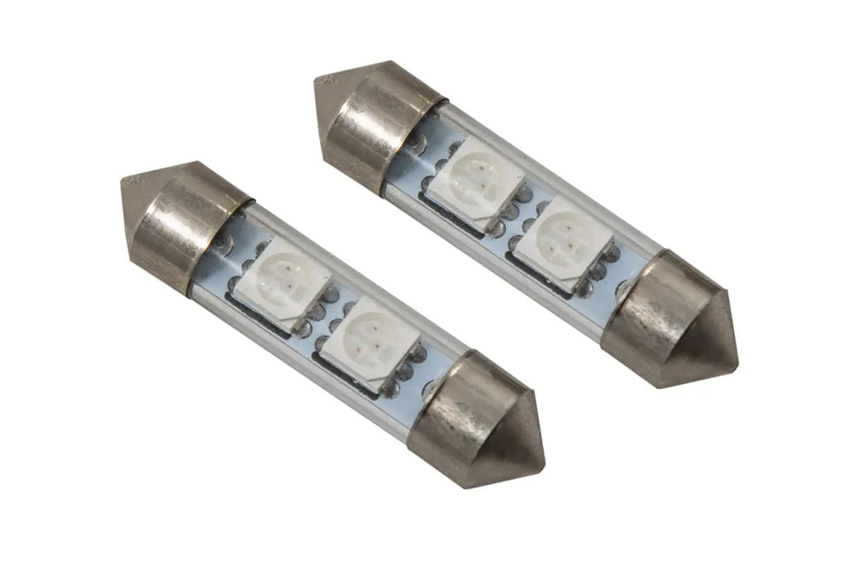 Diode Dynamics Smf2 36Mm Led Turn Signal Bulbs – Blue, Sold As Pair (Dd0078P) 1