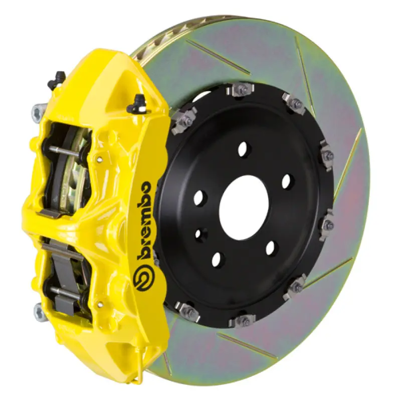 Brembo Gt Big Brake Kit For 2025+ Bmw X3 Xdrive30 – Front, 6-Piston Calipers, 380X34Mm Slotted Two-Piece Rotors – Yellow Finish 1