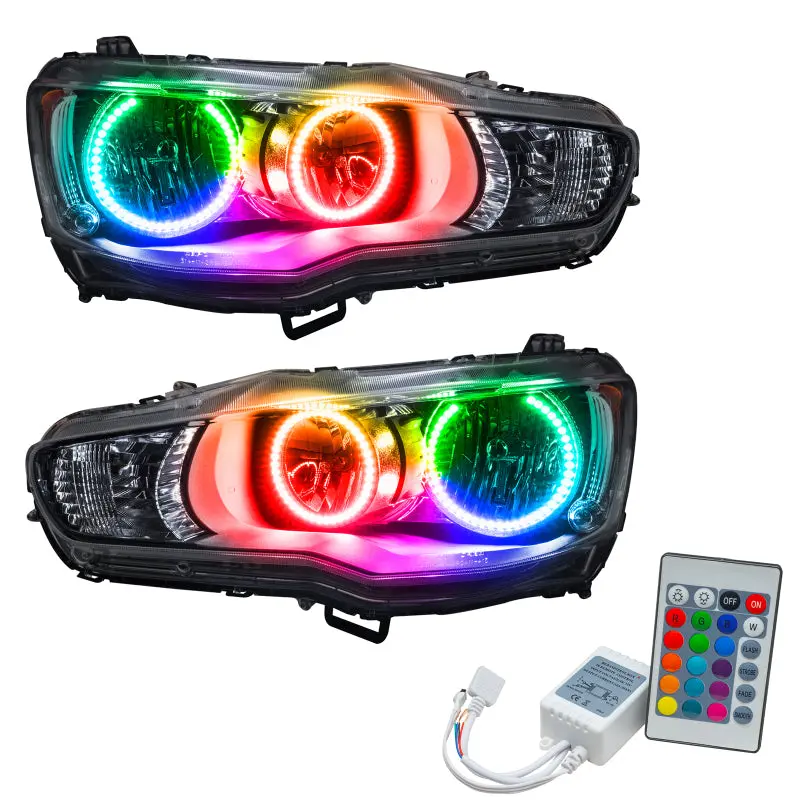 Oracle Colorshift Smd Headlight Kit For 2008–2016 Mitsubishi Lancer – Rgb Tunable With Simple Controller 2