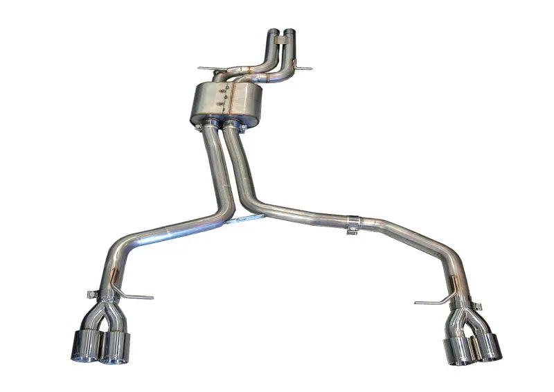 Awe Tuning Track Edition Exhaust System – Audi B8/B8.5 S4 3.0T, Chrome-Silver 90Mm Tips 1