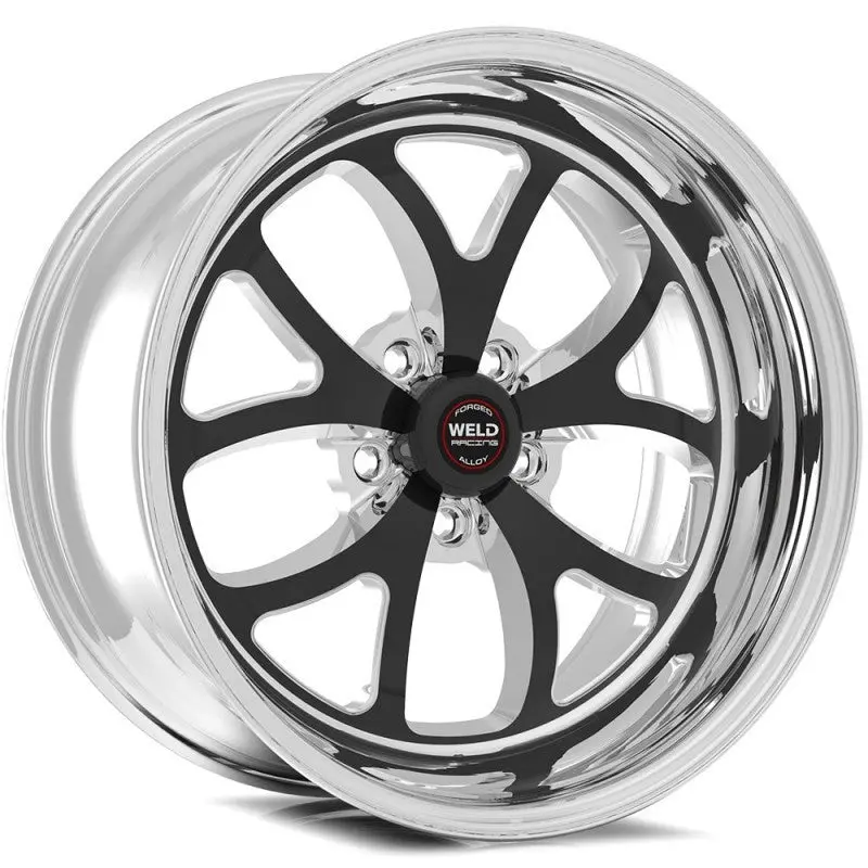 Weld S76 17X8 Inch Black Aluminum Wheel – 5X4.75 Bolt Pattern, 4.2In Backspace (High-Pad, Non-Beadlock) 1