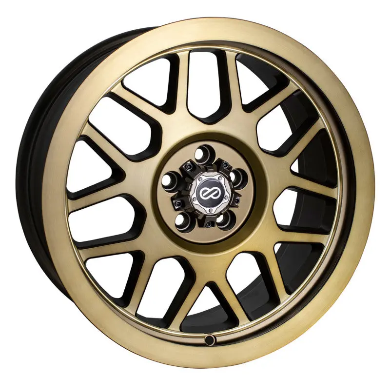 Enkei Matrix Brushed Gold Alloy Wheel — 17X9", 6X139.7Mm Bolt Pattern, 10Mm Offset, 108Mm Center Bore 1