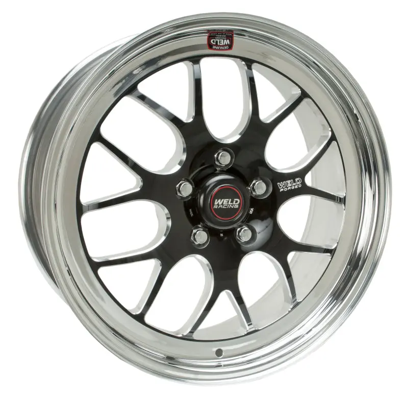 Weld Racing S77 Black Non-Beadlock Wheel: 18X6", 5X4.75" Bolt Pattern, 4.2" Backspace, Medium Pad 1
