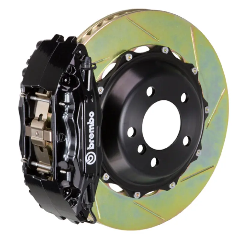 Brembo 95-99 M3 Front Gt Bbk 4 Piston Cast 2Pc 332X32 2Pc Rotor Slotted Type1-Black 1